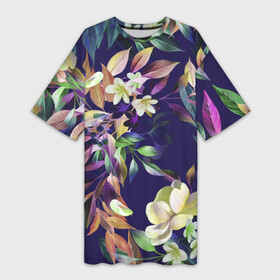 Платье-футболка 3D с принтом Цветы Красочный Букет в Петрозаводске,  |  | Тематика изображения на принте: flowers | природа | растение | флора | цветы