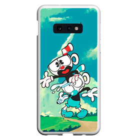 Чехол для Samsung S10E с принтом 2 Чашечки | Cuphead в Петрозаводске, Силикон | Область печати: задняя сторона чехла, без боковых панелей | cuphead | cupheadshow | игра чашки | капхед | капхэд | нетфликс | чашечки | чашка | чашки | шоу | шоу чашечка