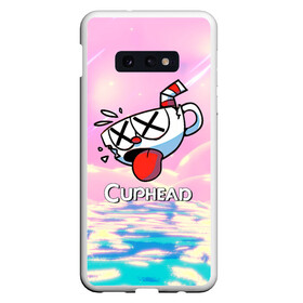 Чехол для Samsung S10E с принтом Cuphead | Разбитая чашечка в Петрозаводске, Силикон | Область печати: задняя сторона чехла, без боковых панелей | cuphead | cupheadshow | игра чашки | капхед | капхэд | нетфликс | чашечки | чашка | чашки | шоу | шоу чашечка