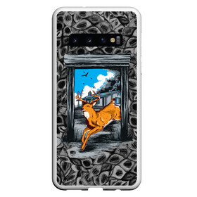 Чехол для Samsung Galaxy S10 с принтом Олень 3D рисунок в Петрозаводске, Силикон | Область печати: задняя сторона чехла, без боковых панелей | Тематика изображения на принте: 3d | 3d рисунок | 3д | звери | олениха | олень | природа