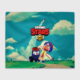 Плед 3D с принтом brawlstars Выстрел Бонни Bonny в Петрозаводске, 100% полиэстер | закругленные углы, все края обработаны. Ткань не мнется и не растягивается | Тематика изображения на принте: boni | bonnie | brawl | brawl stars | brawlstars | brawl_stars | бони | бонни | бравлстарс