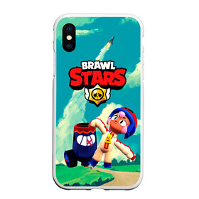 Чехол для iPhone XS Max матовый с принтом brawlstars Выстрел Бонни Bonny в Петрозаводске, Силикон | Область печати: задняя сторона чехла, без боковых панелей | boni | bonnie | brawl | brawl stars | brawlstars | brawl_stars | бони | бонни | бравлстарс