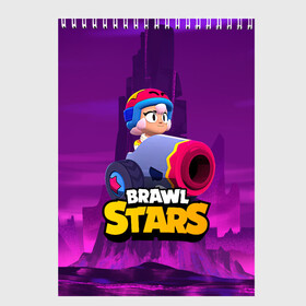 Скетчбук с принтом BrawlStars Бонни с пушкой Bonny в Петрозаводске, 100% бумага
 | 48 листов, плотность листов — 100 г/м2, плотность картонной обложки — 250 г/м2. Листы скреплены сверху удобной пружинной спиралью | Тематика изображения на принте: boni | bonnie | brawl | brawl stars | brawlstars | brawl_stars | бони | бонни | бравлстарс