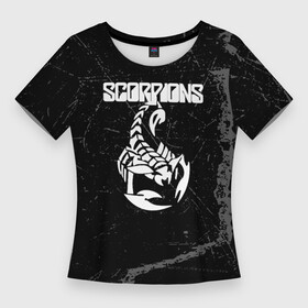 Женская футболка 3D Slim с принтом scorpions rock. в Петрозаводске,  |  | klaus meine | rock | scorpions | scorpions live | scorpions send me an angel | scorpions wind of change