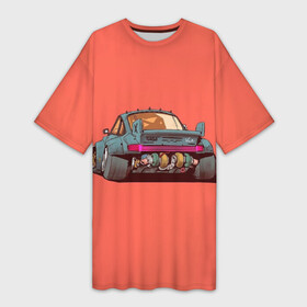 Платье-футболка 3D с принтом cyber car в Петрозаводске,  |  | auto | avto | drive2 | авто | автозапчасти | автозвук | автомобили | автосервис | автоспорт | автотюнинг | гонки | дорога | машина | скорость