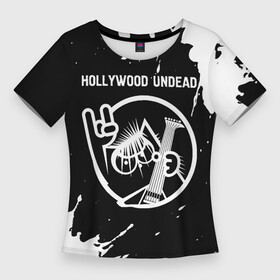 Женская футболка 3D Slim с принтом Hollywood Undead  КОТ  Краска в Петрозаводске,  |  | band | hollywood | hollywood undead | metal | paint | rock | undead | андед | брызги | голивуд | группа | кот | краска | рок