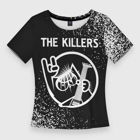 Женская футболка 3D Slim с принтом The Killers  КОТ  Краска в Петрозаводске,  |  | band | killers | metal | rock | the | the killers | группа | кот | краска | рок | спрей