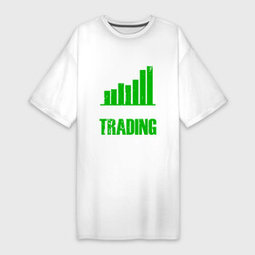 Платье-футболка хлопок с принтом Я предпочел бы трейдинг в Петрозаводске,  |  | broker | course | exchange | stock exchange | trader | trading | биржа | бирожевой | брокер | курс | трейдер | трейдинг