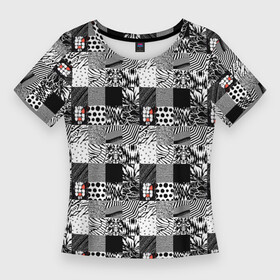 Женская футболка 3D Slim с принтом Share Your Blurryface  паттерн в Петрозаводске,  |  | abstraction | pattern | texture | twenty one pilots | абстракция | квадраты | современный | узор