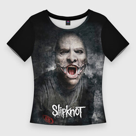 Женская футболка 3D Slim с принтом Slipknot  The Gray Chapter  Corey Taylor в Петрозаводске,  |  | corey taylor | metal | musick | nu metal | rock | slipknot | the gray chapter | группа | кори тейлор | метал | музыка | музыканты | ню метал | портреты | постеры | рок | слипкнот