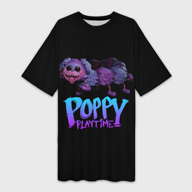 Платье-футболка 3D с принтом POPPY PLAYTIME  PJ Pug a Pillar в Петрозаводске,  |  | haggy waggy | pj pug a pillar | poppy playtime | монстр | плэйтайм | попи плей тайм | попи плэй тайм | попиплейтам | попиплэйтайм | поппи плейтайм | поппиплэйтайм | собака | хагги вагги | хаги ваги