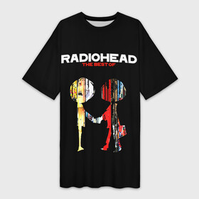 Платье-футболка 3D с принтом Radiohead The BEST в Петрозаводске,  |  | radio head | radiohead | thom yorke | одержимый чем то | радио хед | радиохед | радиохэд | рок | рок группа | том йорк | томас эдвард йорк | фанат