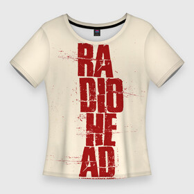 Женская футболка 3D Slim с принтом A Moon Shaped Pool  Radiohead в Петрозаводске,  |  | radio head | radiohead | thom yorke | одержимый чем то | радио хед | радиохед | радиохэд | рок | рок группа | том йорк | томас эдвард йорк | фанат