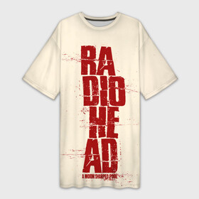 Платье-футболка 3D с принтом A Moon Shaped Pool  Radiohead в Петрозаводске,  |  | radio head | radiohead | thom yorke | одержимый чем то | радио хед | радиохед | радиохэд | рок | рок группа | том йорк | томас эдвард йорк | фанат