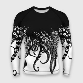 Мужской рашгард 3D с принтом В щупальцах осьминога в Петрозаводске,  |  | octopus | асьменог | асьминог | в щупальцах осьминога | животное | морские животные | октопус | осьминог | подводный мир | щупальца | щупальцы