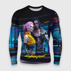 Мужской рашгард 3D с принтом Johnny и Vi Girl Cyberpunk2077 в Петрозаводске,  |  | 2077 | cyberpunk | cyberpunk 2077 | jognny | night city | vi | ви | джони | джонни | кибер | киберпанк | найтсити | панк