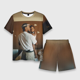 Мужской костюм с шортами 3D с принтом Kendrick Lamar, Mr. Morale  The Big Steppers в Петрозаводске,  |  | album | kendric | kendrick | kendrik | lamar | mr. morale | the big steppers | альбом | кендрик | ламар | новый