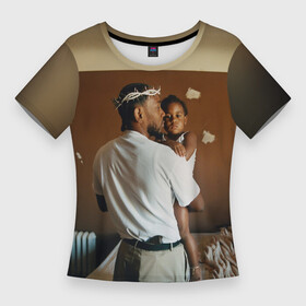 Женская футболка 3D Slim с принтом Kendrick Lamar, Mr. Morale  The Big Steppers в Петрозаводске,  |  | album | kendric | kendrick | kendrik | lamar | mr. morale | the big steppers | альбом | кендрик | ламар | новый