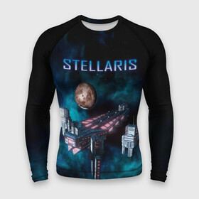Мужской рашгард 3D с принтом Stellaris космический корабль в Петрозаводске,  |  | stellaris | stellaris game | игра stellaris | игра стелларис | стеларис | стелларис