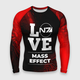 Мужской рашгард 3D с принтом Mass Effect Love Классика в Петрозаводске,  |  | effect | hyperbeast | logo | love | игра | игры | лого | логотип | масс | символ | эффект