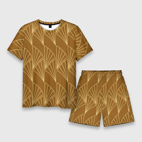 Мужской костюм с шортами 3D с принтом Египетский пшеничный узор в Петрозаводске,  |  | абстрактный | геометрический | египет | египетская тема | желтый | золотой | коричневый | паттерн | природный | пшеница | пшеничный узор | символ | теплый | узор | яркий