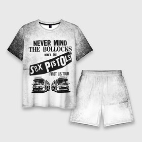 Мужской костюм с шортами 3D с принтом Never Mind the Bollocks, Heres the Sex Pistols First Tour в Петрозаводске,  |  | Тематика изображения на принте: группа | джонни роттен | музыка | панк | панк рок | панк рок группа | рок | рок группа