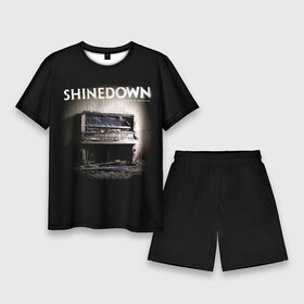 Мужской костюм с шортами 3D с принтом Shinedown  The Sound of Madness в Петрозаводске,  |  | brent smith | shinedown | the sound of madness | брент смит | группа | музыка | рок | рок группа