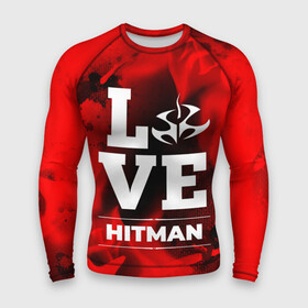 Мужской рашгард 3D с принтом Hitman Love Классика в Петрозаводске,  |  | hitman | logo | love | игра | игры | лого | логотип | огонь | пламя | символ | хитман