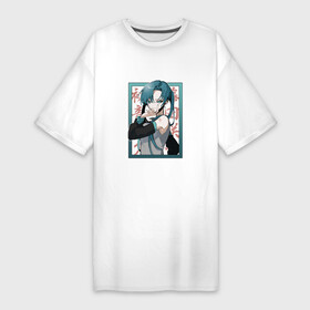 Платье-футболка хлопок с принтом Hatsune Miku Drain в Петрозаводске,  |  | anime | art | drain | hatsune | hatsune miku | miku | аниме | арт | девушка | дрейн | мику | мику хатсуне | мультипликация | рисунок | стиль | хатсуне | хатсуне мику | япония