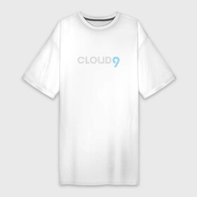Платье-футболка хлопок с принтом Cloud9  Summer9 (2022 23) в Петрозаводске,  |  | 0x000000123 | cloud9 | csgo | hobbit | interz | nafany | sh1ro | клауд 9 | ксго | облако | форма