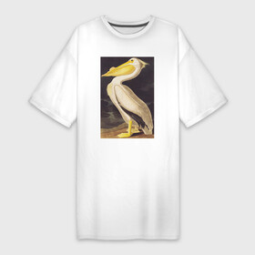 Платье-футболка хлопок с принтом American White Pelican (Пеликан) в Петрозаводске,  |  | абстракция | винтаж | геометрия | животные | картина | классика | красный | кубизм | пеликан | природа | птицы | фауна | экспрессионизм