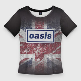 Женская футболка 3D Slim с принтом OASIS  брит поп в Петрозаводске,  |  | britpop | gallagher | oasis | rock | rock group | бритпоп | лиам | ноэл | оазис | рок | рок группа