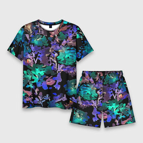 Мужской костюм с шортами 3D с принтом Floral pattern  Summer night  Fashion trend 2025 в Петрозаводске,  |  | abstraction | fashion | flowers | neon | night | pattern | summer | trend | абстракция | лето | мода | неон | ночь | тренд | узор | цветы