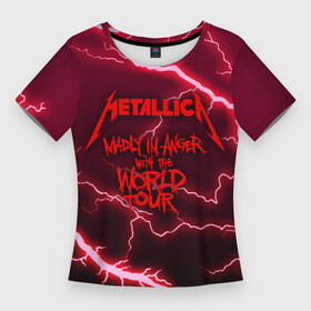 Женская футболка 3D Slim с принтом Metallica  Madly in Angel в Петрозаводске,  |  | kobein | kurt kobein | madly in angel | metalica | metallica | rock | курт кобейн | металика | металлика | рок | супер звезда