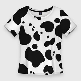 Женская футболка 3D Slim с принтом Пятна Далматина в Петрозаводске,  |  | 101 далматинец | далматин | далматинец | пятна далматинца | собаки