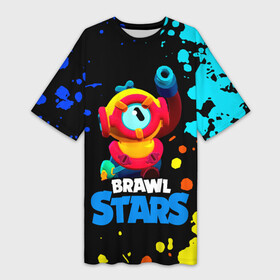 Платье-футболка 3D с принтом Отис Otis Brawl Stars в Петрозаводске,  |  | brawl stars | faraotis | otis | otis brawl stars | бравл старс | отис | отис бравл старс | фараотис