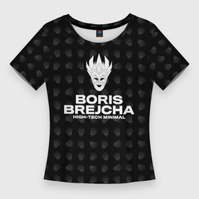 Женская футболка 3D Slim с принтом Boris Brejcha High Tech Minimal в Петрозаводске,  |  | boris brecha | boris brejcha | brecha | brejcha | dj | борис брежша | борис брейча | борис брейша | борис бреча | брежча | брейча | брейша | бреча | музыка | техно