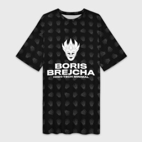 Платье-футболка 3D с принтом Boris Brejcha High Tech Minimal в Петрозаводске,  |  | boris brecha | boris brejcha | brecha | brejcha | dj | борис брежша | борис брейча | борис брейша | борис бреча | брежча | брейча | брейша | бреча | музыка | техно