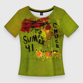 Женская футболка 3D Slim с принтом Chuck  Sum 41 в Петрозаводске,  |  | deryck whibley | sum 41 | группа | дерик уибли | музыка | панк | панк рок | песни | рок | рок группа | сам 41 | сам фоти уан | сам фоти уансам | сам41 | сум 41 | сум41