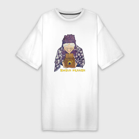 Платье-футболка хлопок с принтом Бабушка фотограф в Петрозаводске,  |  | бабушка | мило | прикол | фото | фотограф | шутка