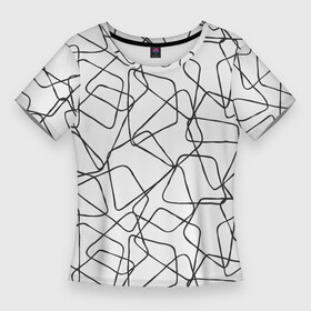 Женская футболка 3D Slim с принтом Трапеции На Белом Фоне в Петрозаводске,  |  | abstraction | figure | geometry | isometric | pattern | shape | trapezoid | абстракция | геометрия | изометрический | трапеция | узор | фигура | форма