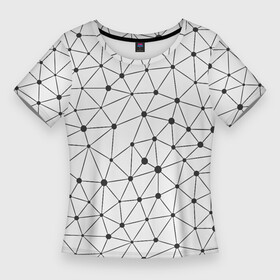 Женская футболка 3D Slim с принтом Географический Полигон в Петрозаводске,  |  | abstraction | figure | geometry | isometric | pattern | shape | trapezoid | абстракция | география | геометрия | изометрический | полигон | трапеция | узор | фигура | форма