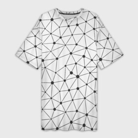 Платье-футболка 3D с принтом Географический Полигон в Петрозаводске,  |  | abstraction | figure | geometry | isometric | pattern | shape | trapezoid | абстракция | география | геометрия | изометрический | полигон | трапеция | узор | фигура | форма