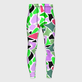 Мужские тайтсы 3D с принтом Abstract pattern green pink spots в Петрозаводске,  |  | abstract pattern | pattern | spots | абстрактный узор | зеленый | пятна | розовый