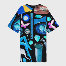 Платье-футболка 3D с принтом Underground pattern  Fashion 2099 в Петрозаводске,  |  | butterfly | cherry | diamond | elephant | eye | fashion | flower | giraffe | lips | pattern | shell | underground | бабочка | бриллиант | вишня | глаз | жираф | мода | ракушка | слон | узор | цветок