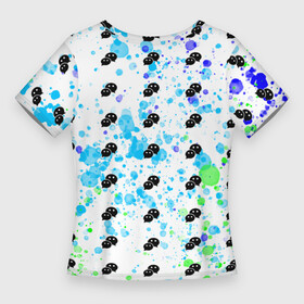 Женская футболка 3D Slim с принтом Сообщения с брызгами красок в Петрозаводске,  |  | брызги | брызги красок | краски | мессага | мессенджер | сообщение | сообщения | цвет