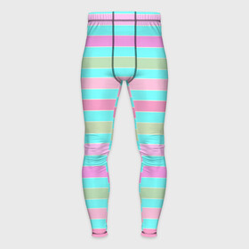 Мужские тайтсы 3D с принтом Pink turquoise stripes horizontal Полосатый узор в Петрозаводске,  |  | pink | stripes | turquoise | бирюзовый | горизонтальные полосы | зеленые полосы | полосатый узор | разноцветные полосы | розовый