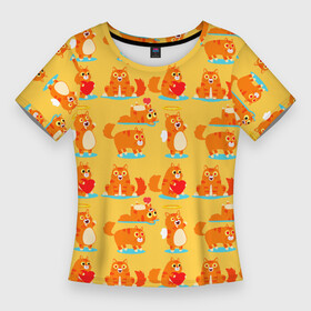 Женская футболка 3D Slim с принтом NAUGHTY PLAYFUL KITTENS в Петрозаводске,  |  | childrens pictures | funny | pets | детские картинки | домашние животные | забавные | котята
