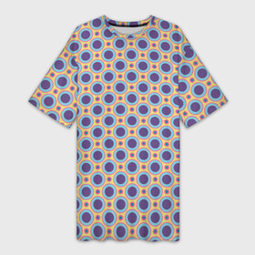 Платье-футболка 3D с принтом Круги Геометрические паттерны в Петрозаводске,  |  | абстрактные | абстракция | геометрия | классика | классические | нейтральные | спокойные | узор | узоры