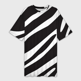 Платье-футболка 3D с принтом анималистичный рисунок зебра в Петрозаводске,  |  | animal | animalistic | animals | black | black and white | bw | stripes | white | zebra | zebra stripes | анималистичный | белый | животное | животные | звери | зверь | зебра | полосы | полосы зебры | чб | черно белый | чернобелый | черный